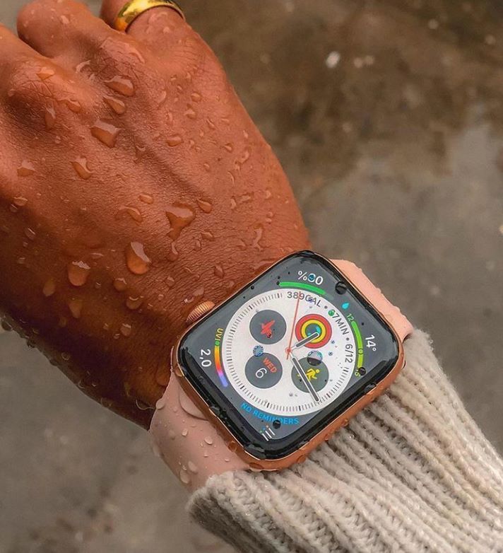 smart watch série 9 rose saumon + un bracelet bonus